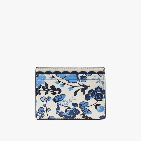 Kate Spade Madison Vase Floral Small Slim Card Holder - Picture 2 of 5